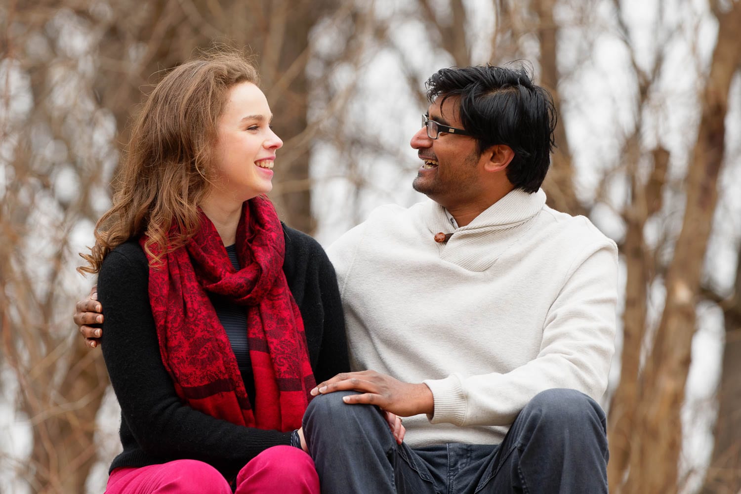 Hidden Falls Engagement session couple