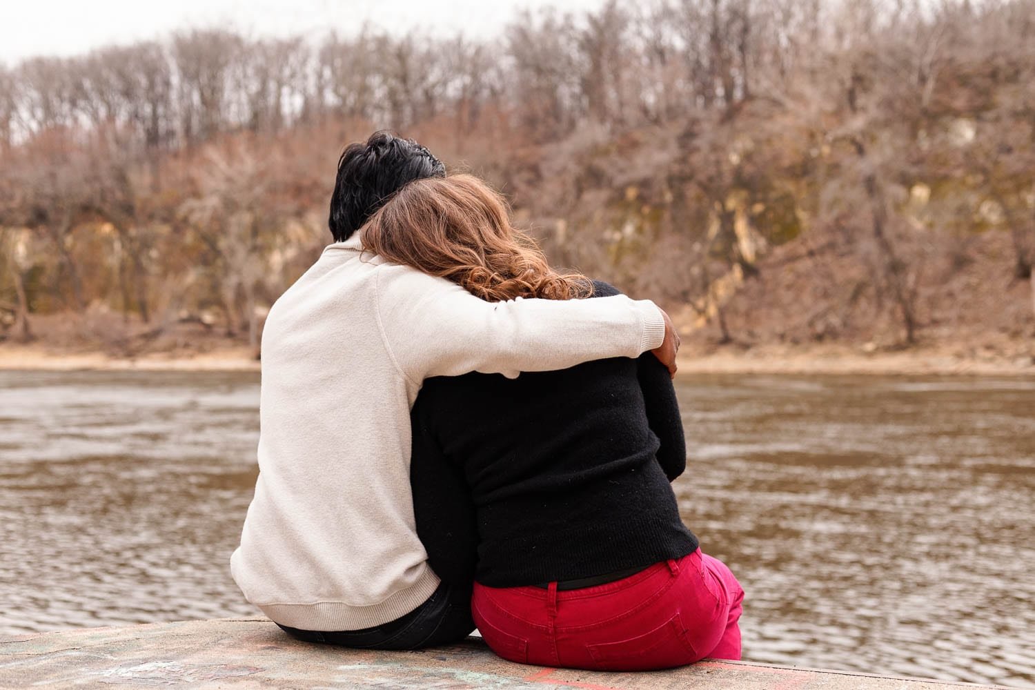 Hidden Falls Engagement photo