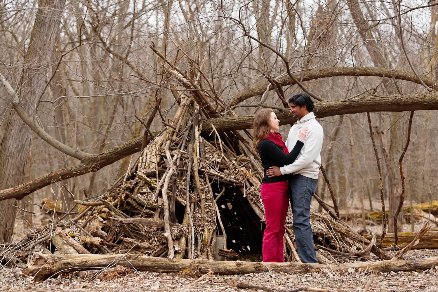 hidden falls engagement session