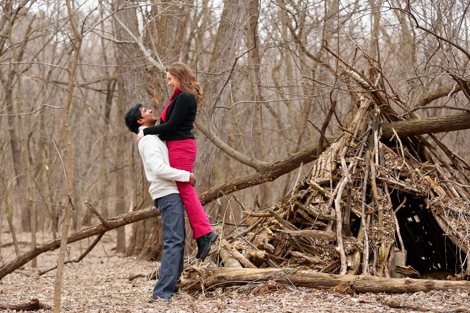 hidden falls engagement session