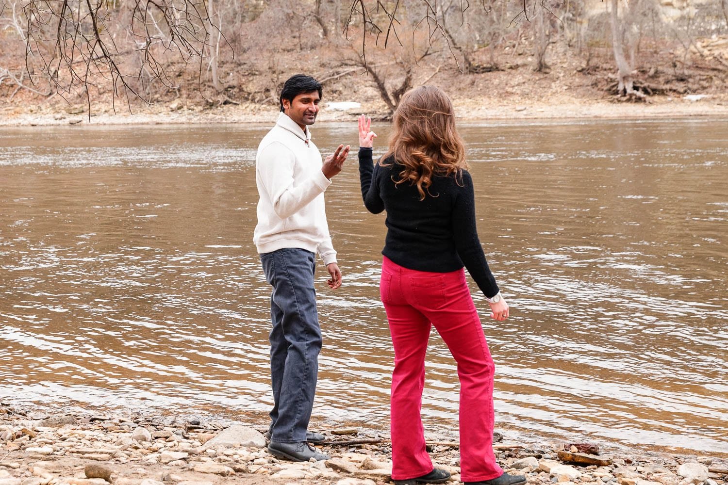 hidden falls engagement session