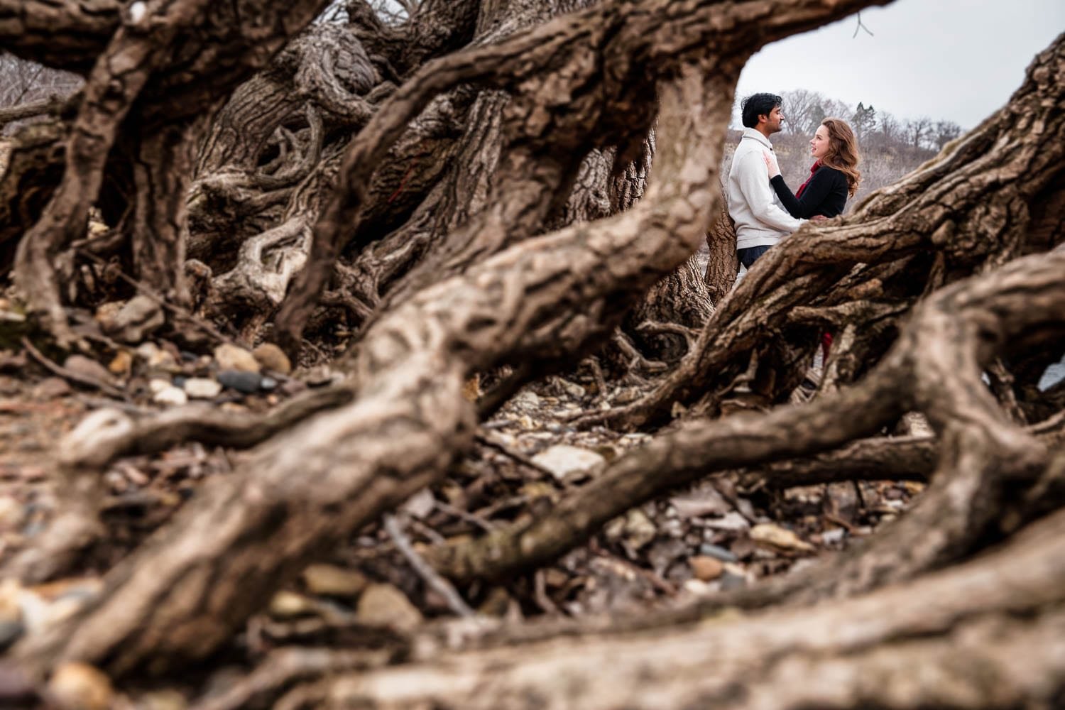 hidden falls engagement session