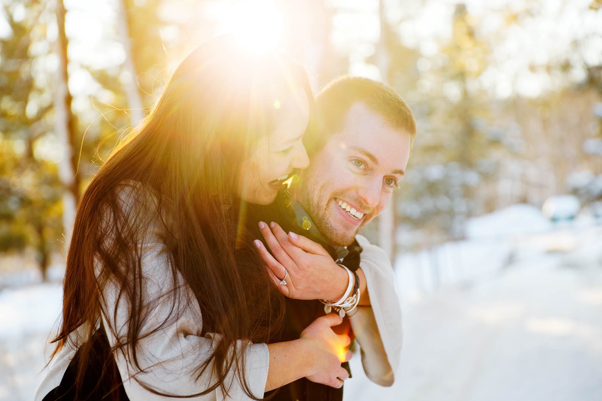 Engagement session rochester mn snow-14