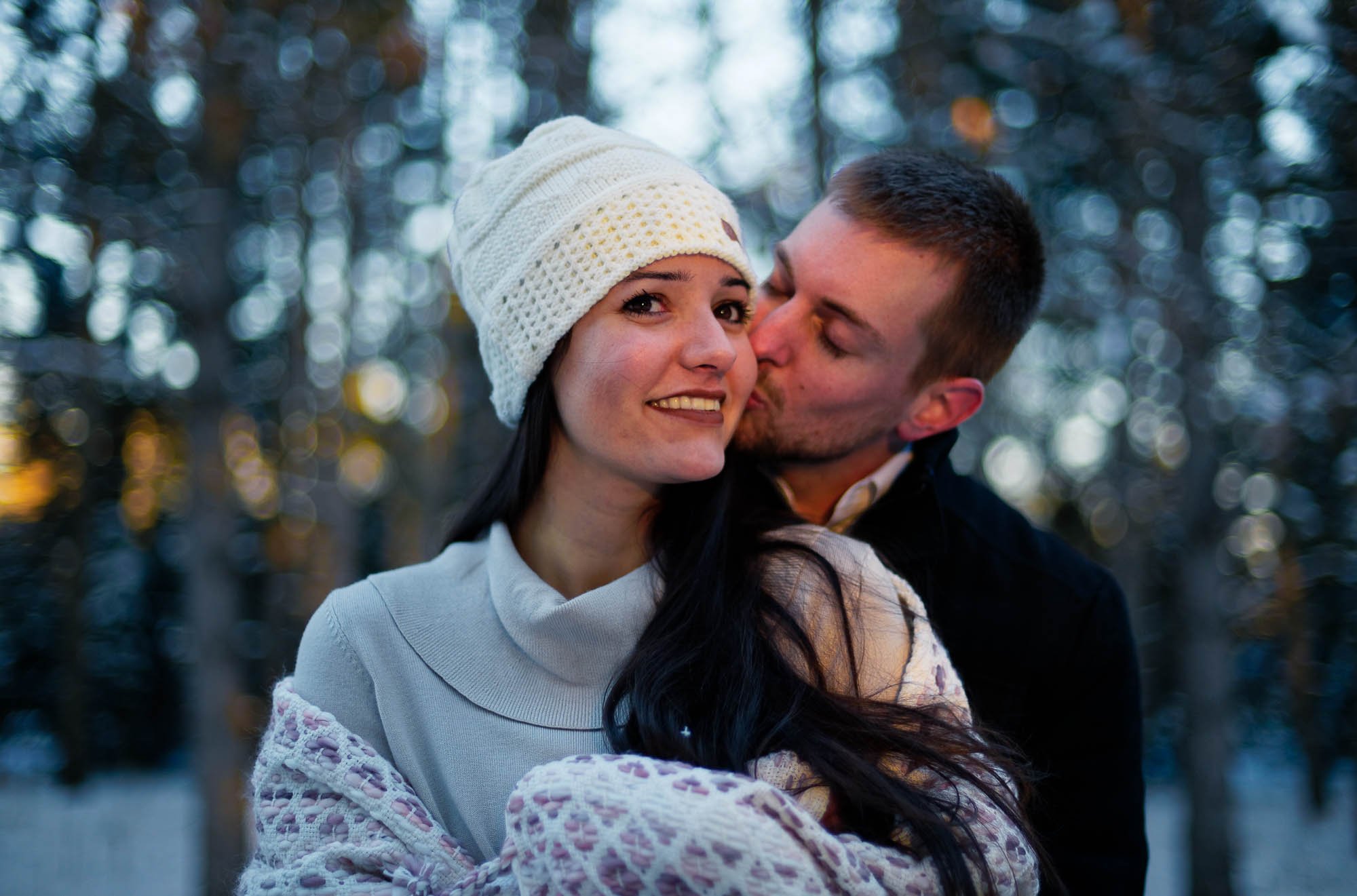 engagement session rochester mn snow