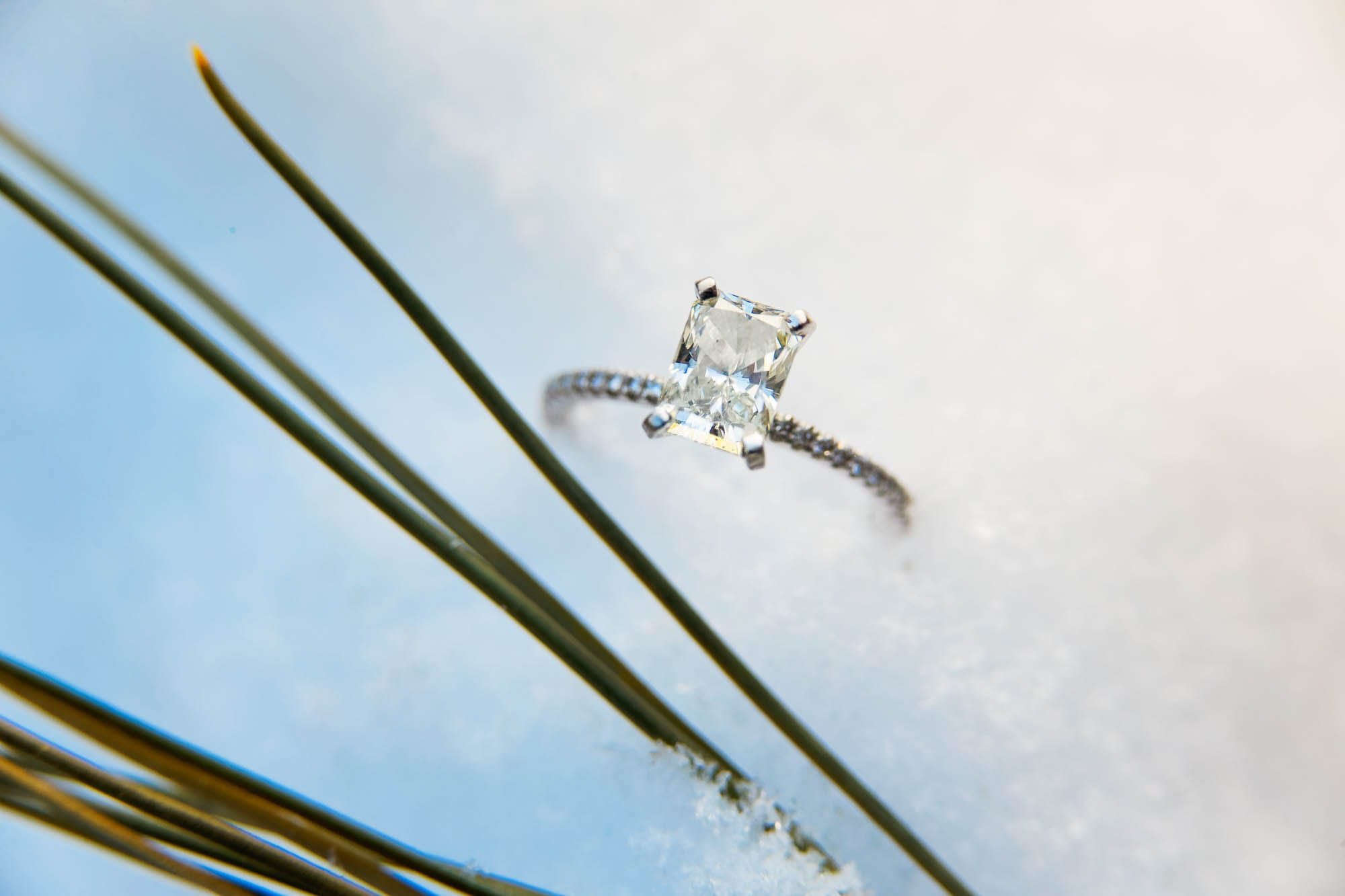 engagement session rochester mn snow