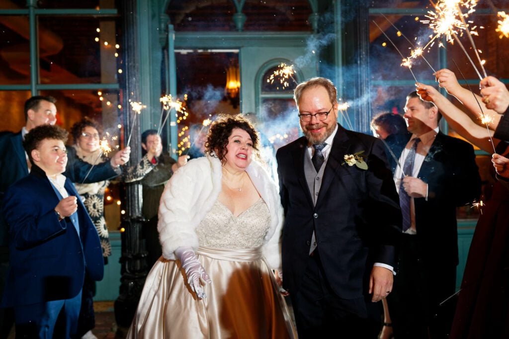 aster-cafe-bride-and-groom-grand-exit-sparklers