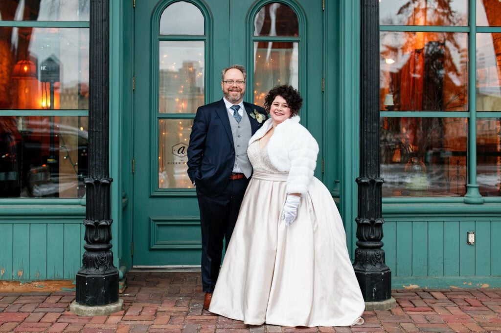 bride-and-groom-on-se-main-street-minneapolis-2