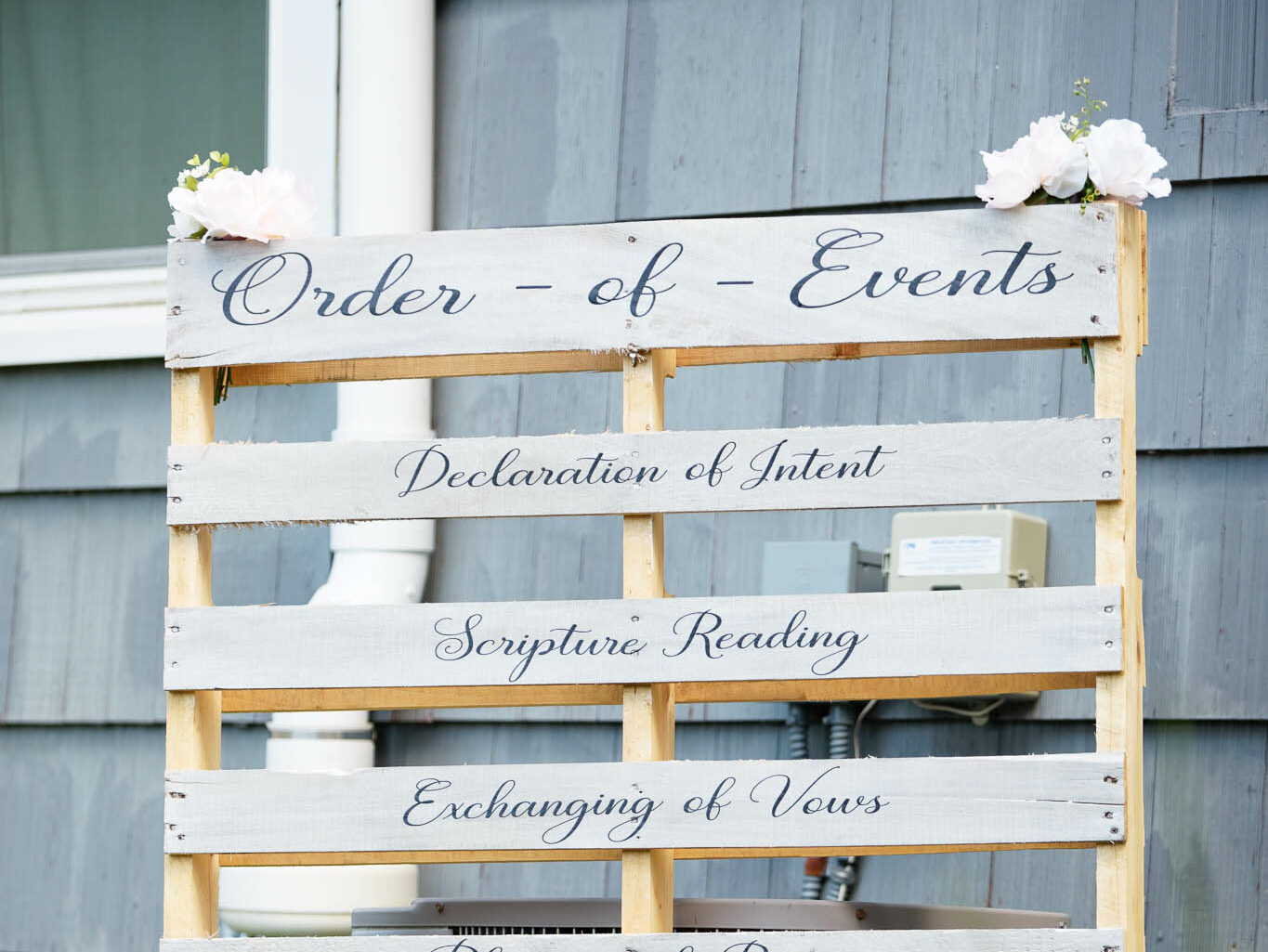 DIY decoration for backyard, micro wedding