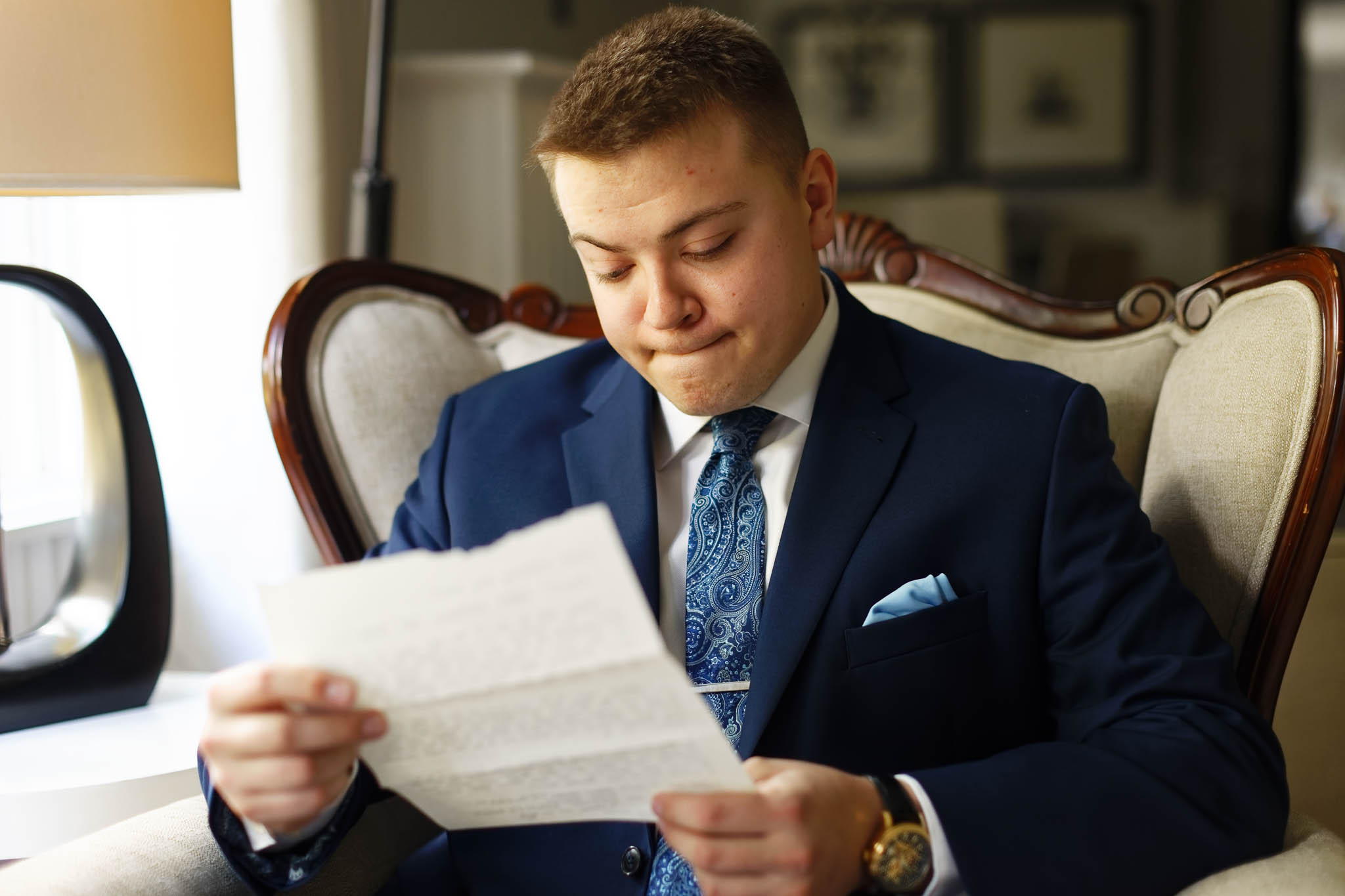 emotional groom ready letter