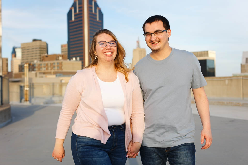 engagement session 59 10th st e garage st paul mn