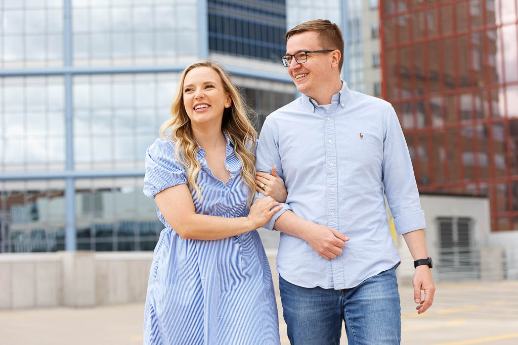 Engagement session Government Center Parking Ramp-3