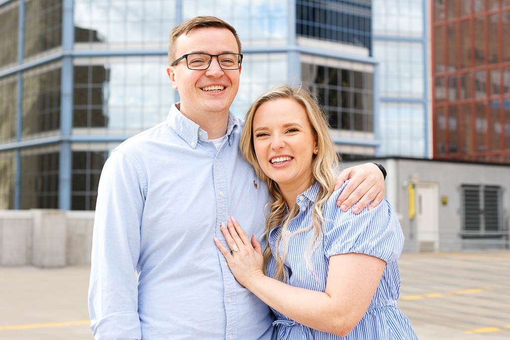Engagement session Government Center Parking Ramp-4