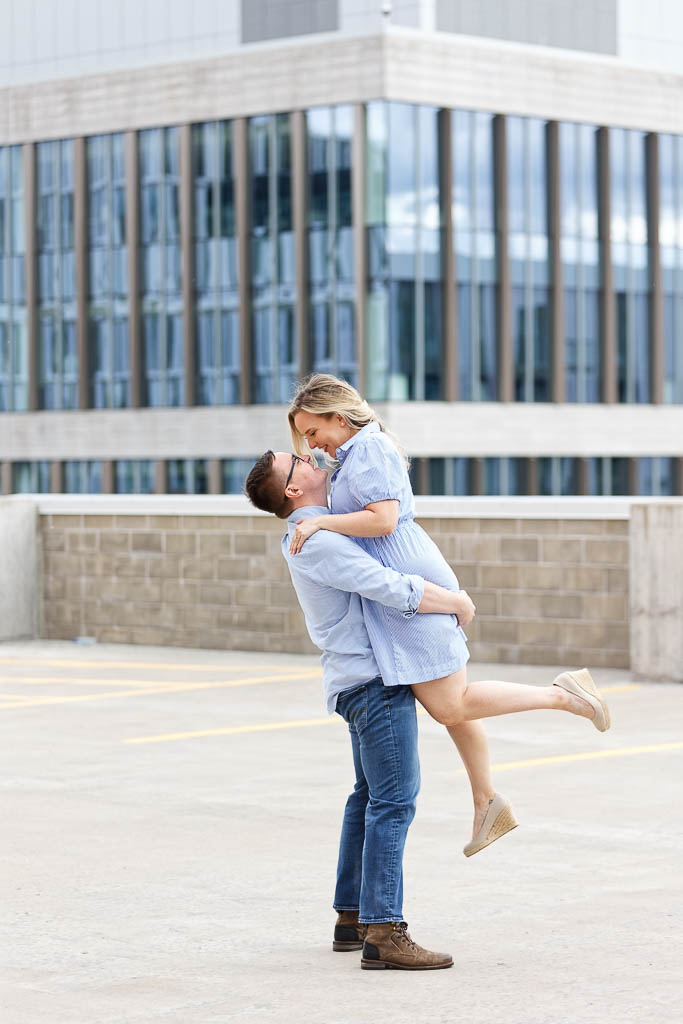Engagement session Government Center Parking Ramp