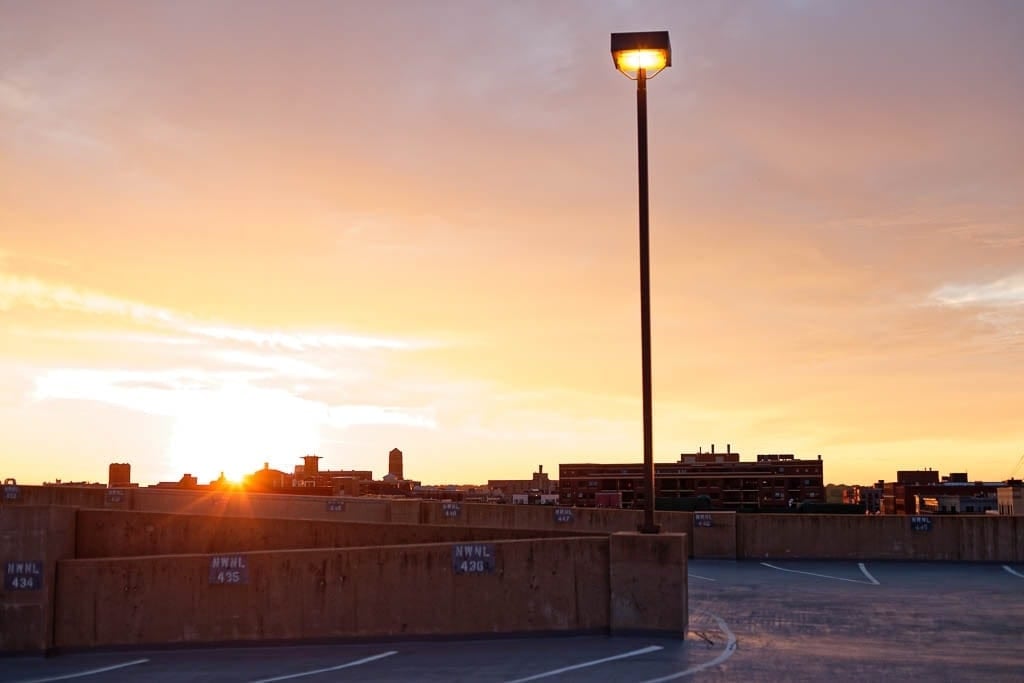 minneapolis rooftop sunset