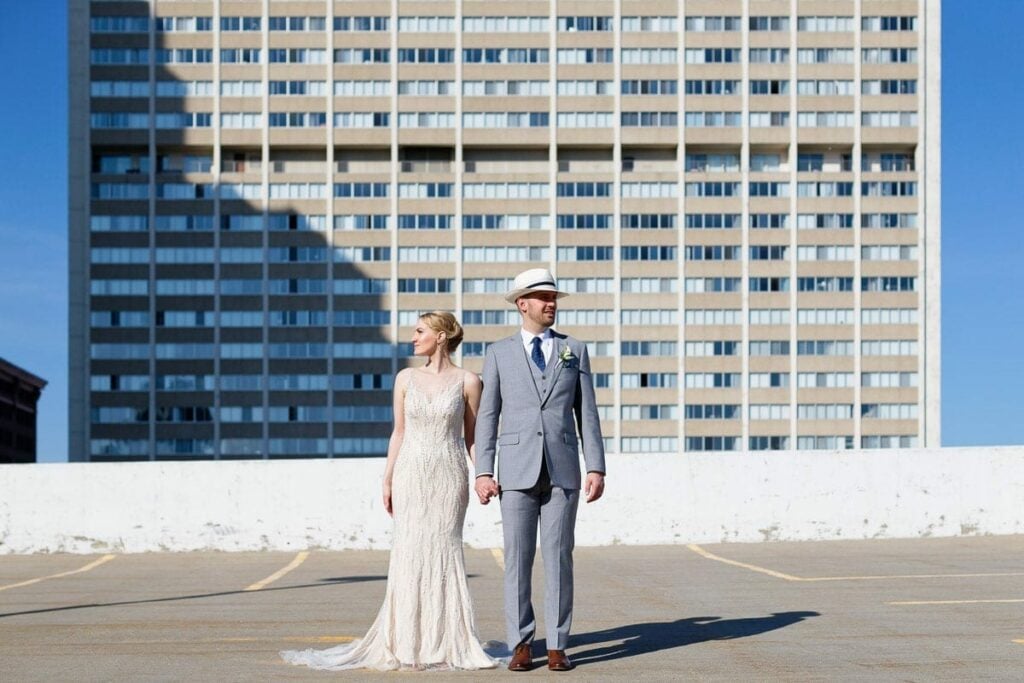 rooftop engagement ceremony