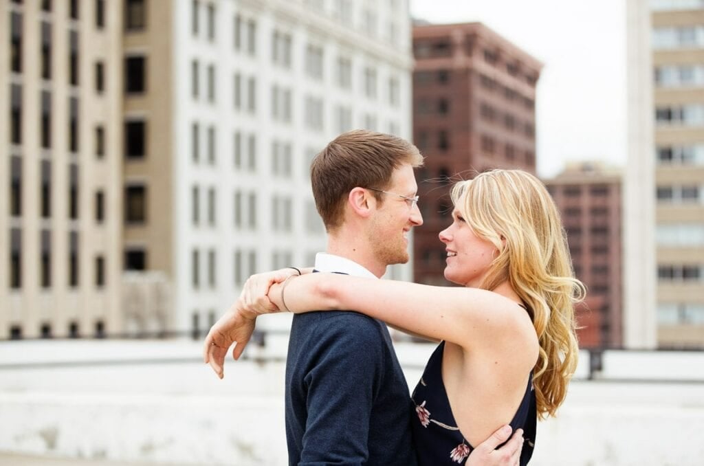 rooftop engagement ceremony