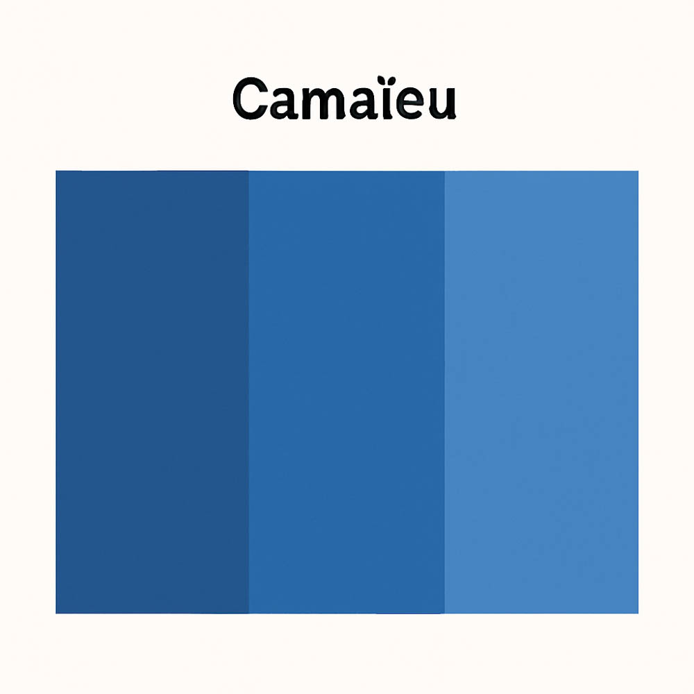 Camaieu blue colors
