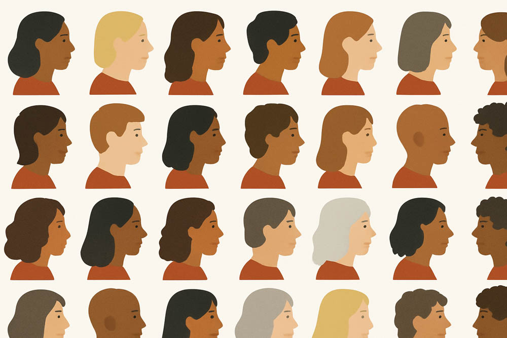 different skin color