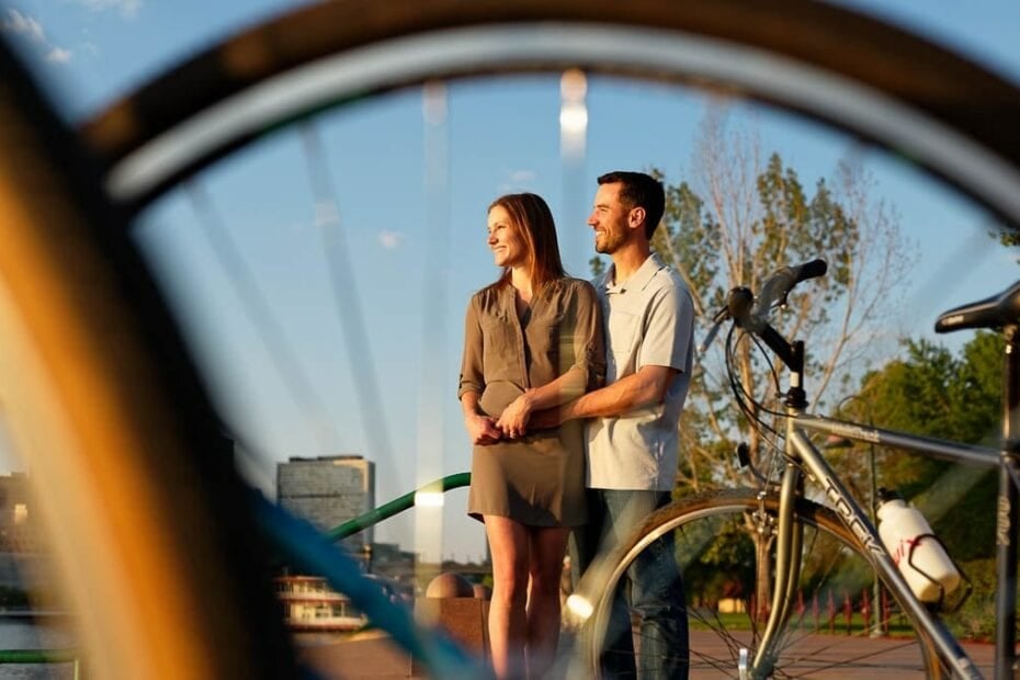 harriet island sait paul mn engagement session