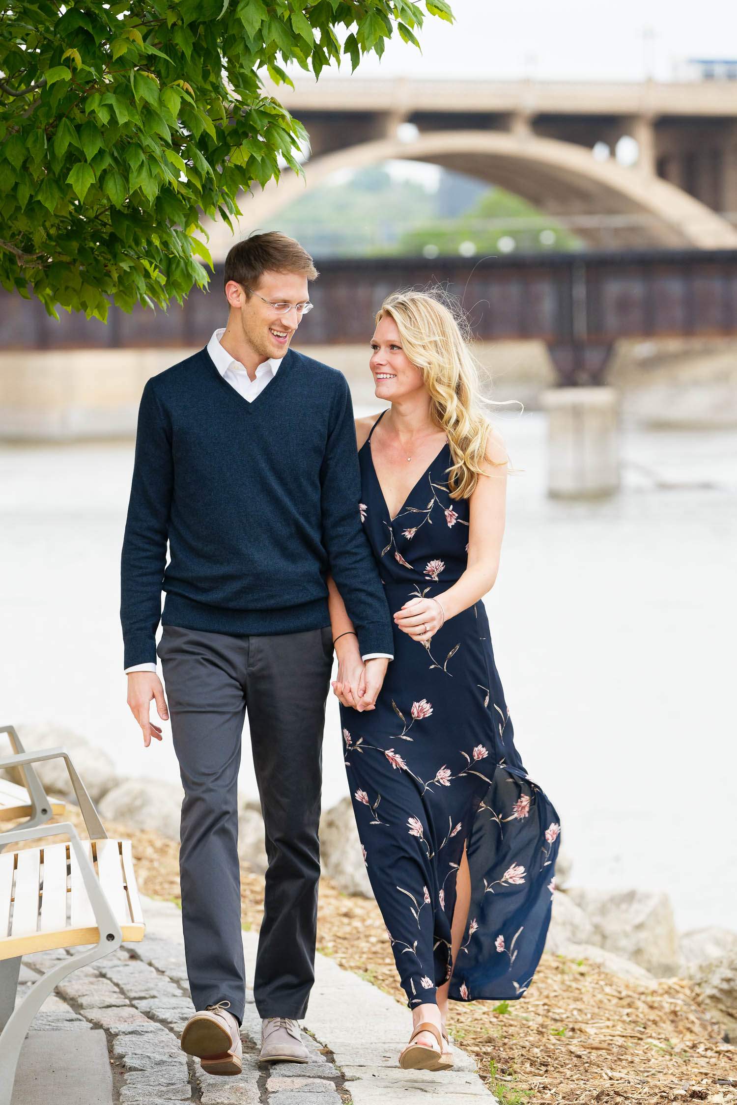 pre wedding session at rapsberry island facing harriet island