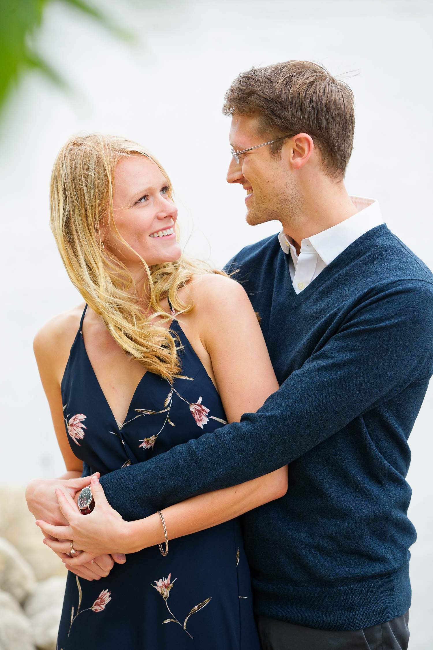 pre wedding session at rapsberry island facing harriet island