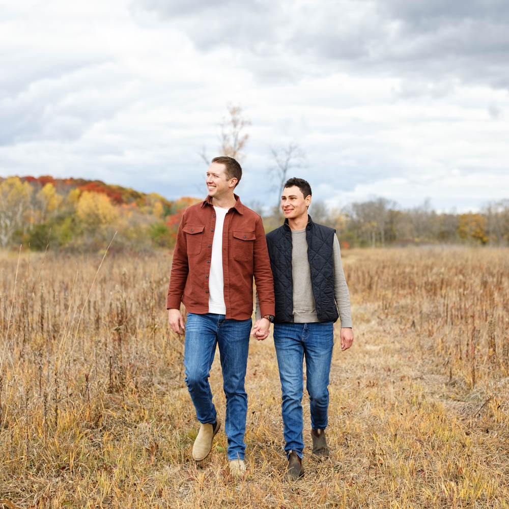 fall earth tones engament session