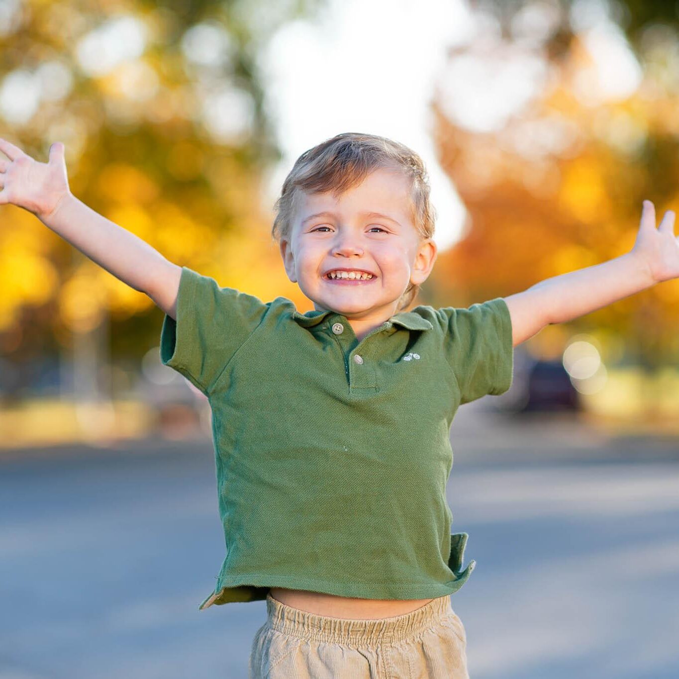 happy pride toddler portrait