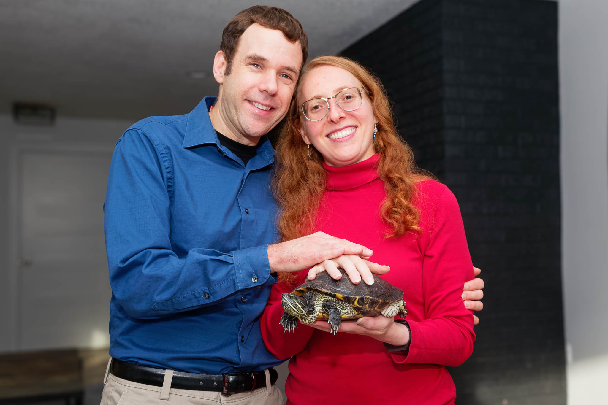 Home engagement session with turtle