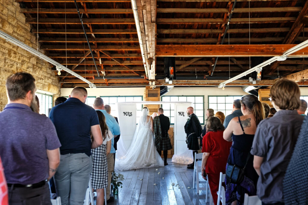 Mezzanine for intimate ceremony