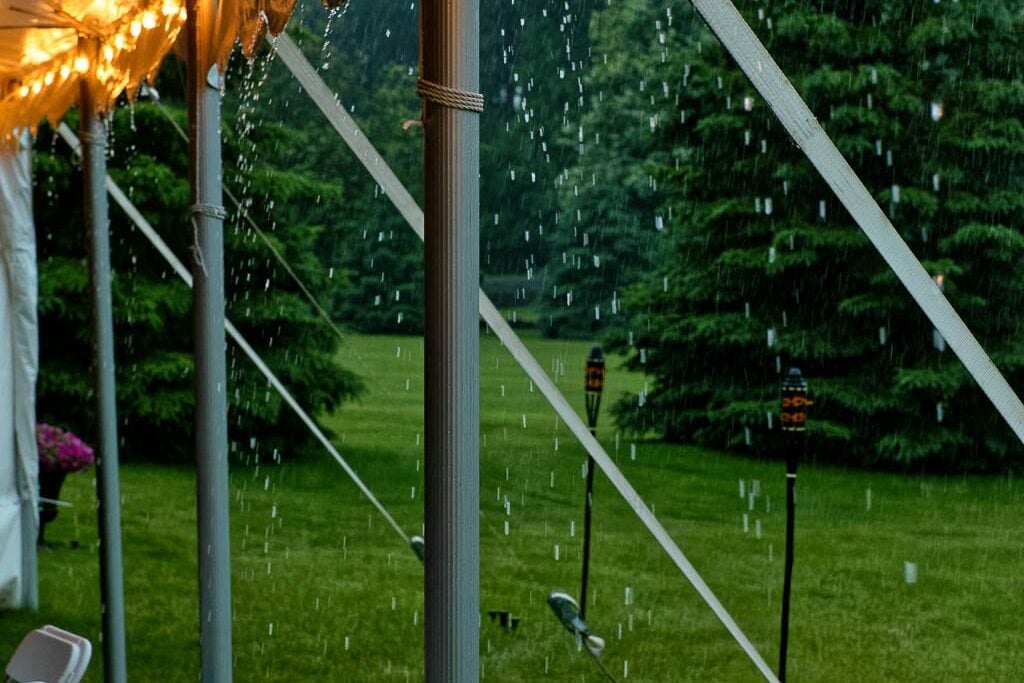 rainy outdoor