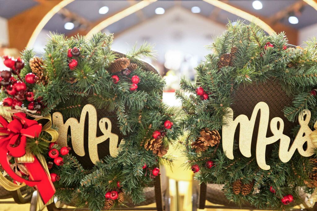 Christmas theme wedding decoration-3