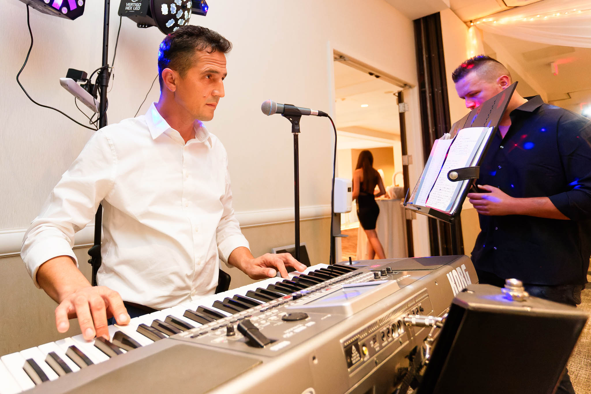 Musician pianist at wedding