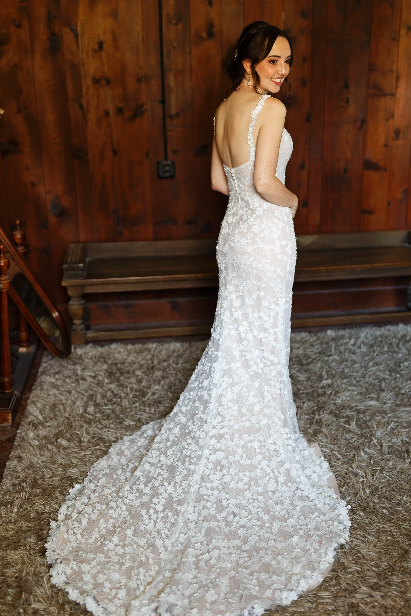 Bride preperation at the Mayowood stone barn in Bridle Suite-3