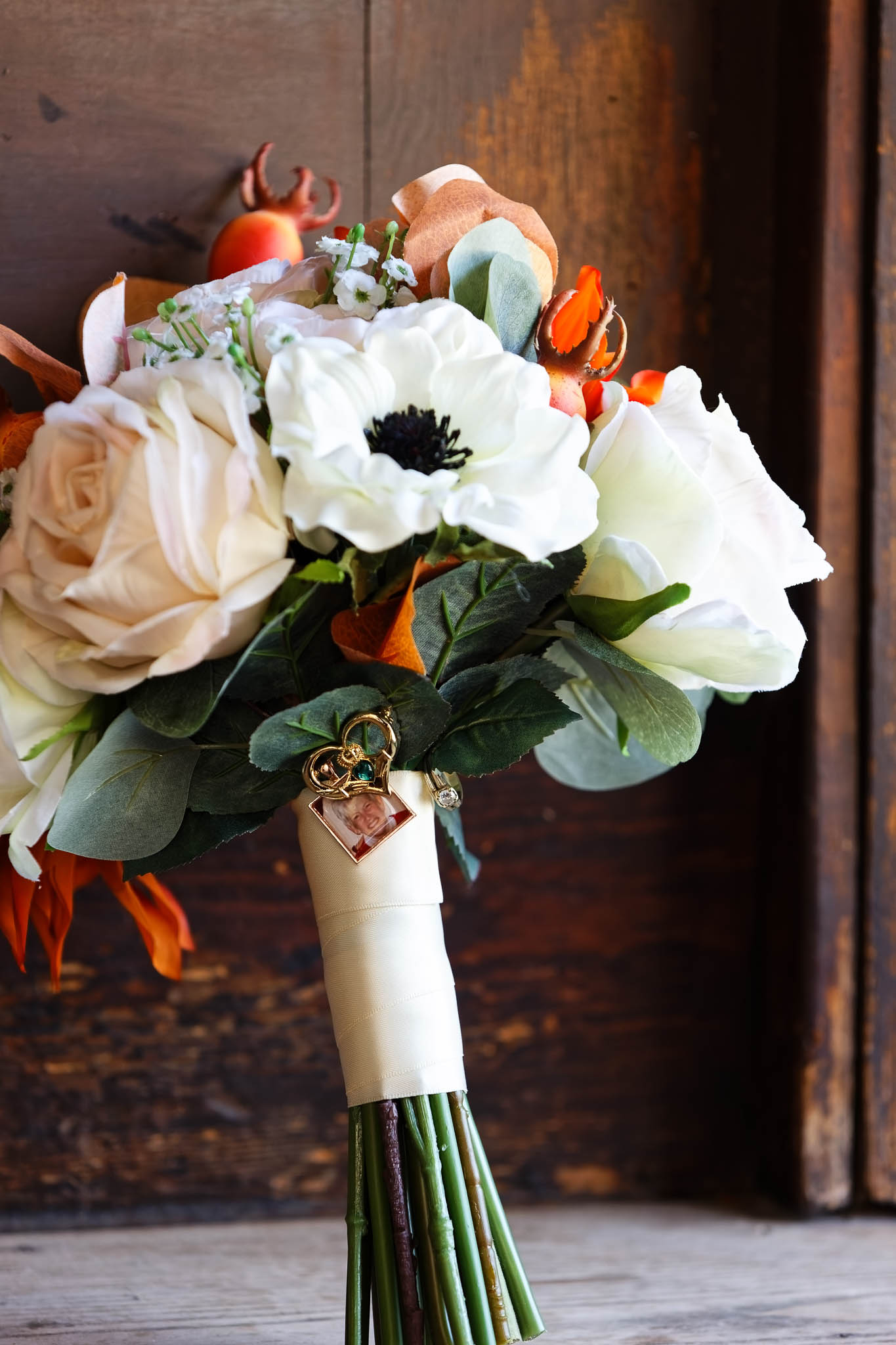 fall colors plastic bouquet