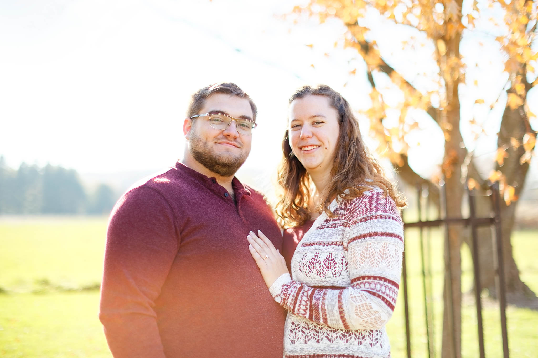 fall photo session engagement oxbow park byron-12