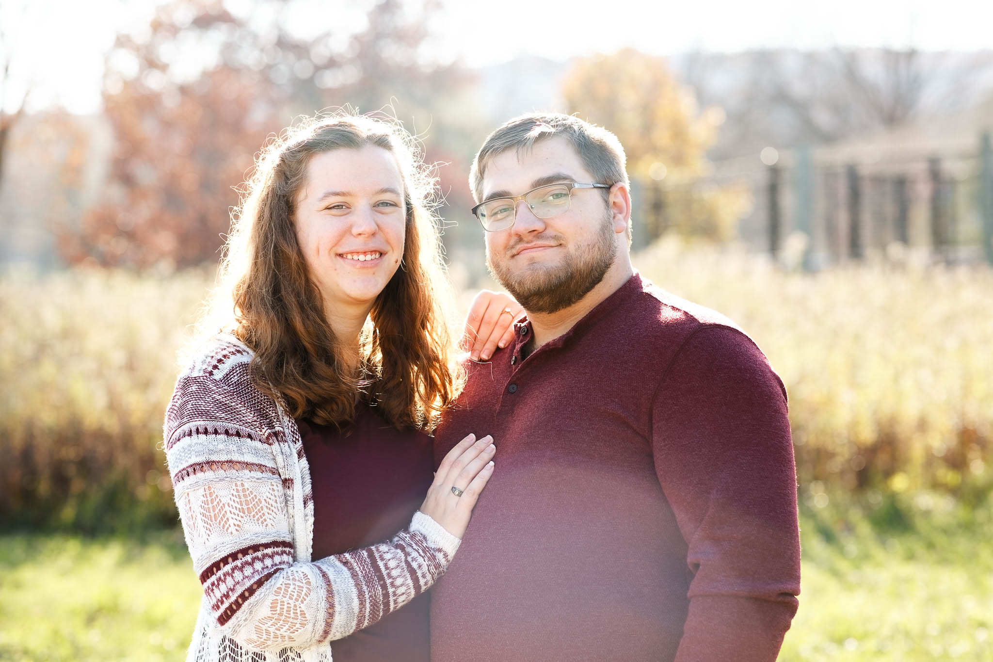 fall photo session engagement oxbow park byron-15