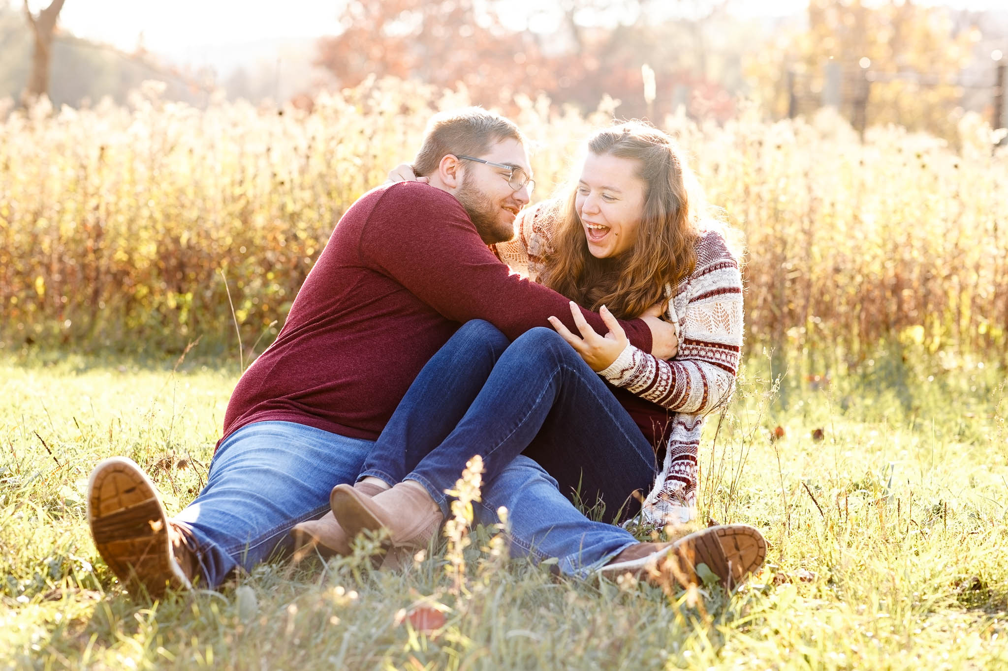 fall photo session engagement oxbow park byron-16