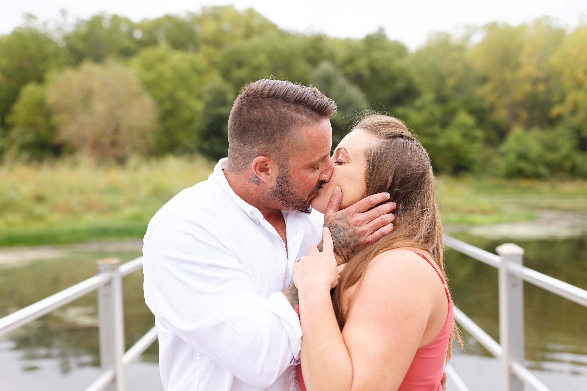 Couple photos at Quarry Hills Park Pond-2