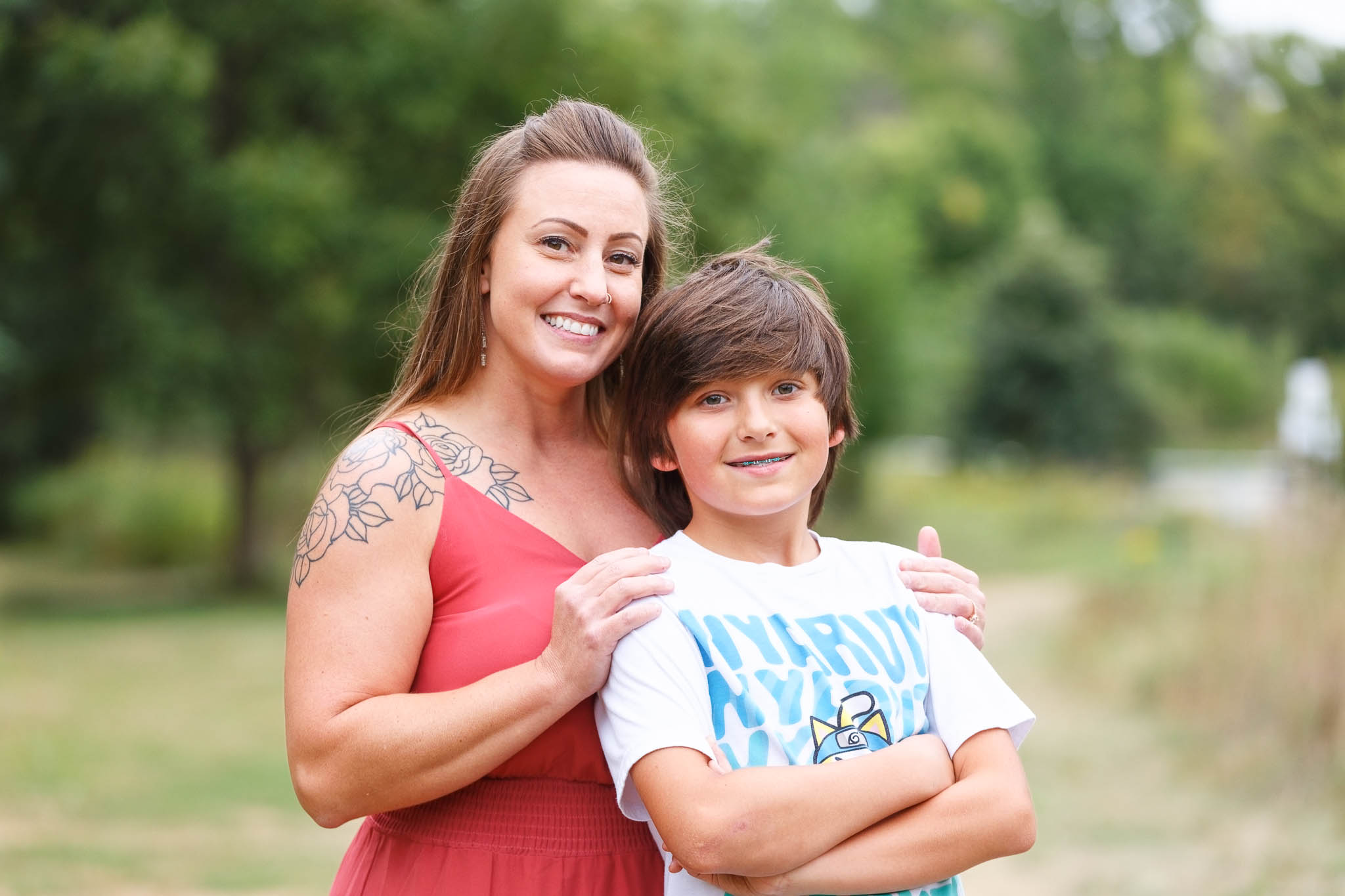 mother and son