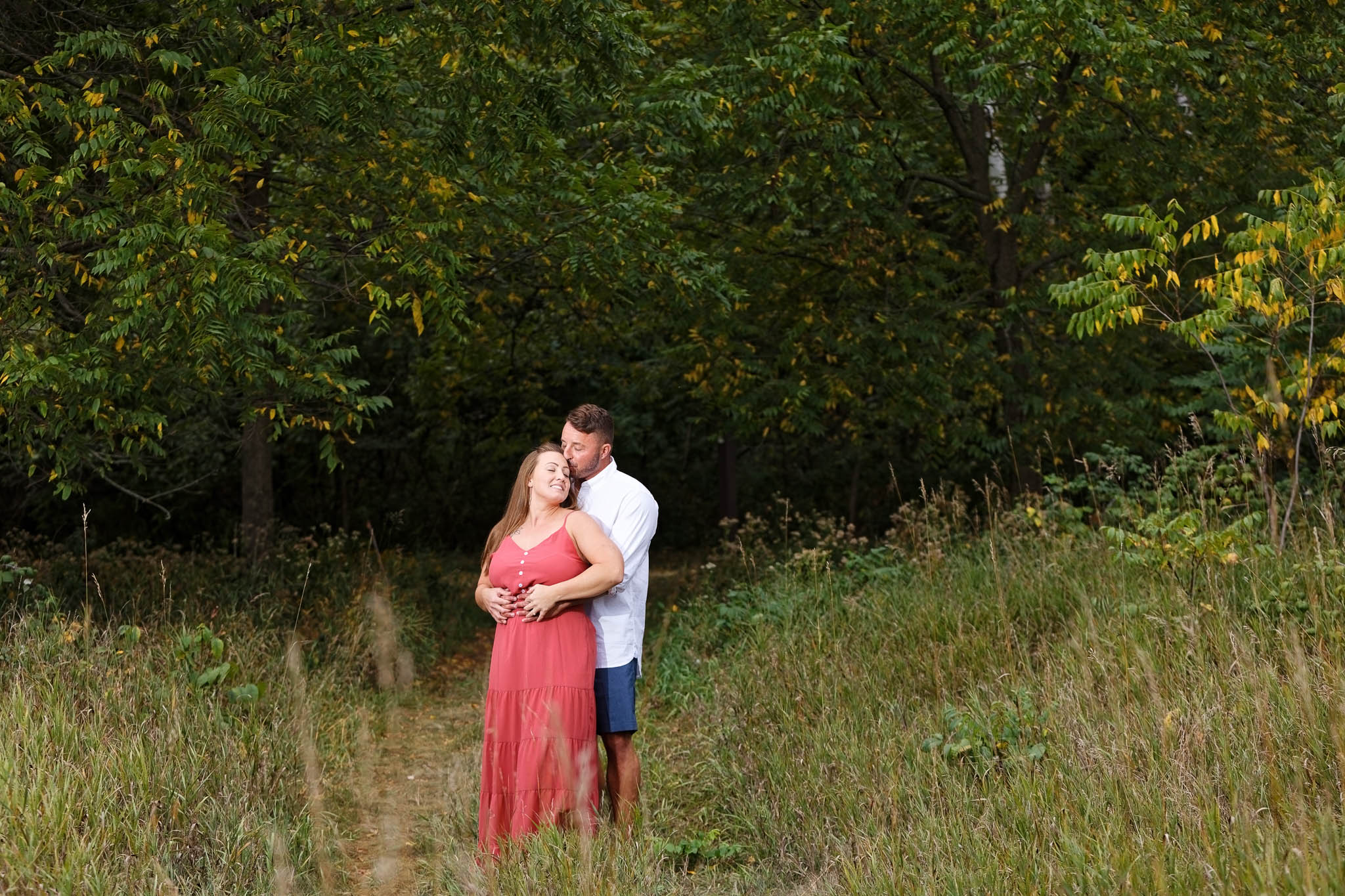 Photo shoot in nature at quarry hill park