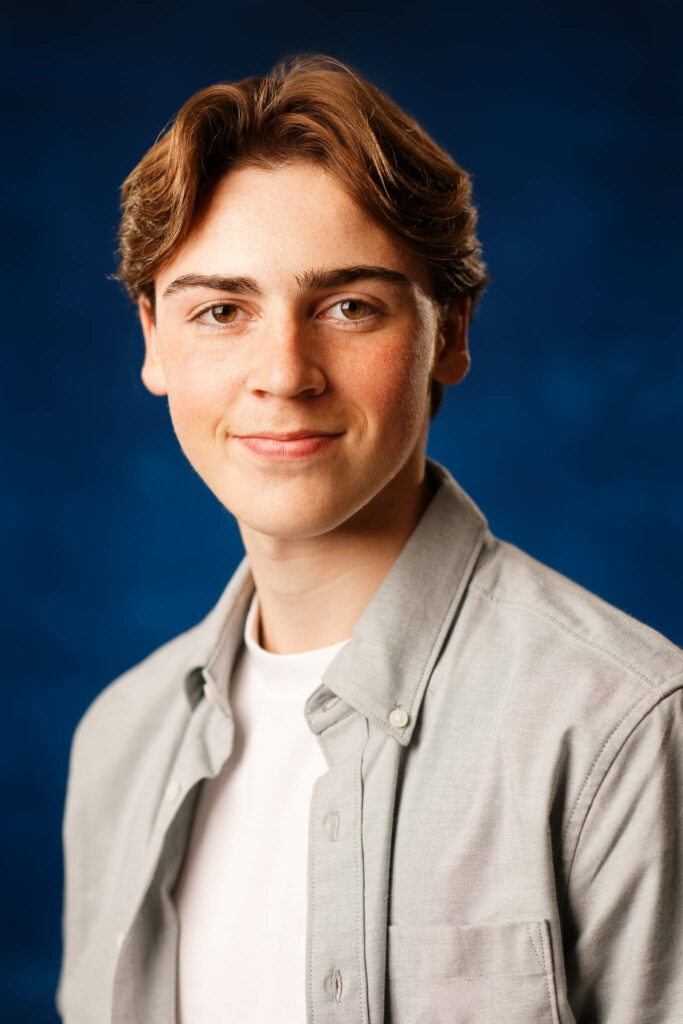 High School Senior pictures studio close up