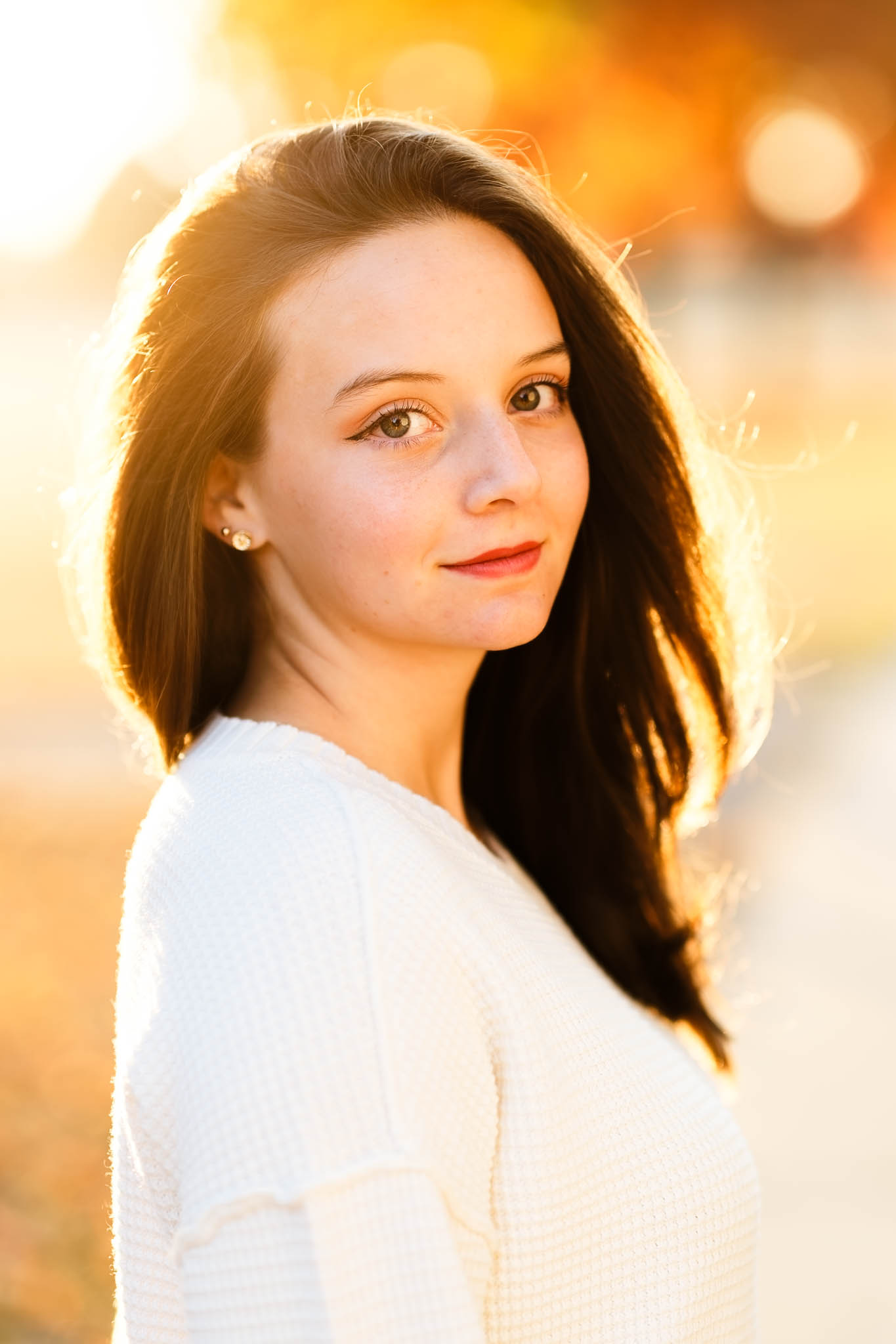 High School Senior sunset golden hour