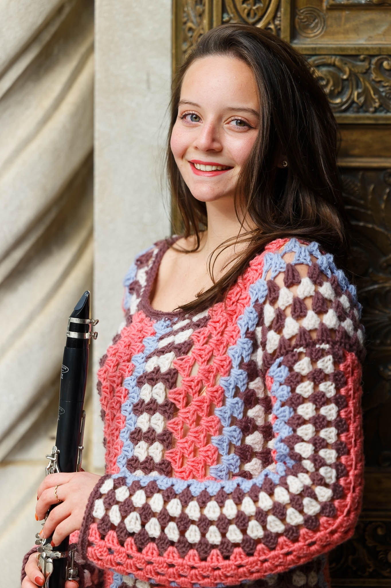 High School Senior with music instrument-2