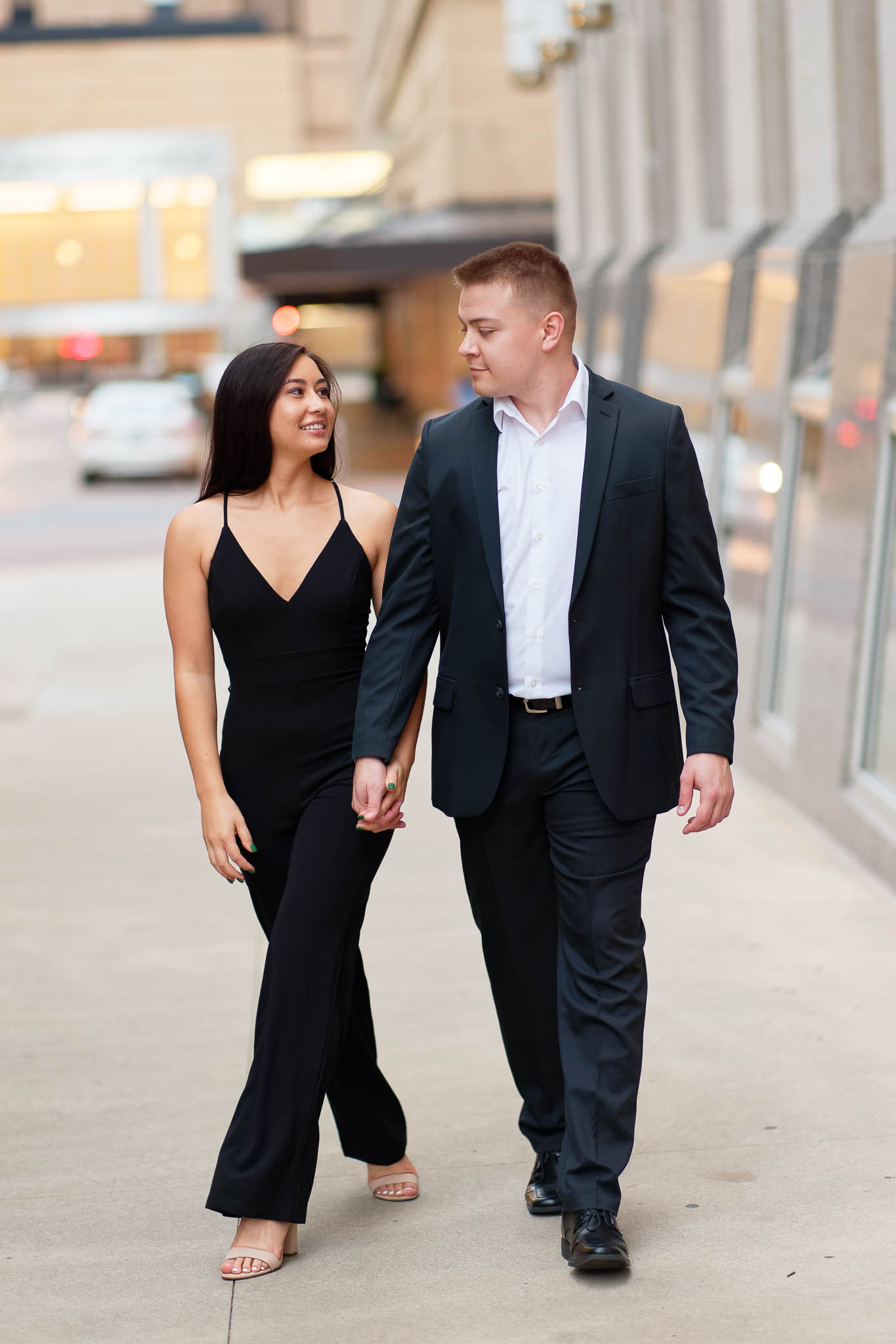 Chic Engagement session Rochester downtown