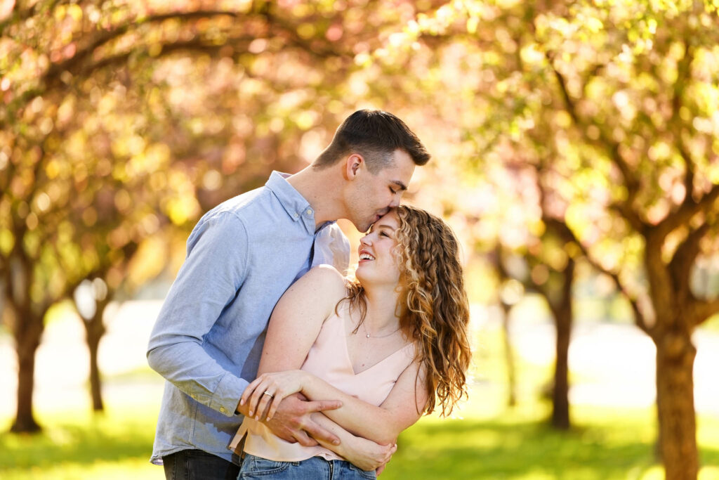 Photo engagement session at historic south east Neighbourhood Rochester MN-3