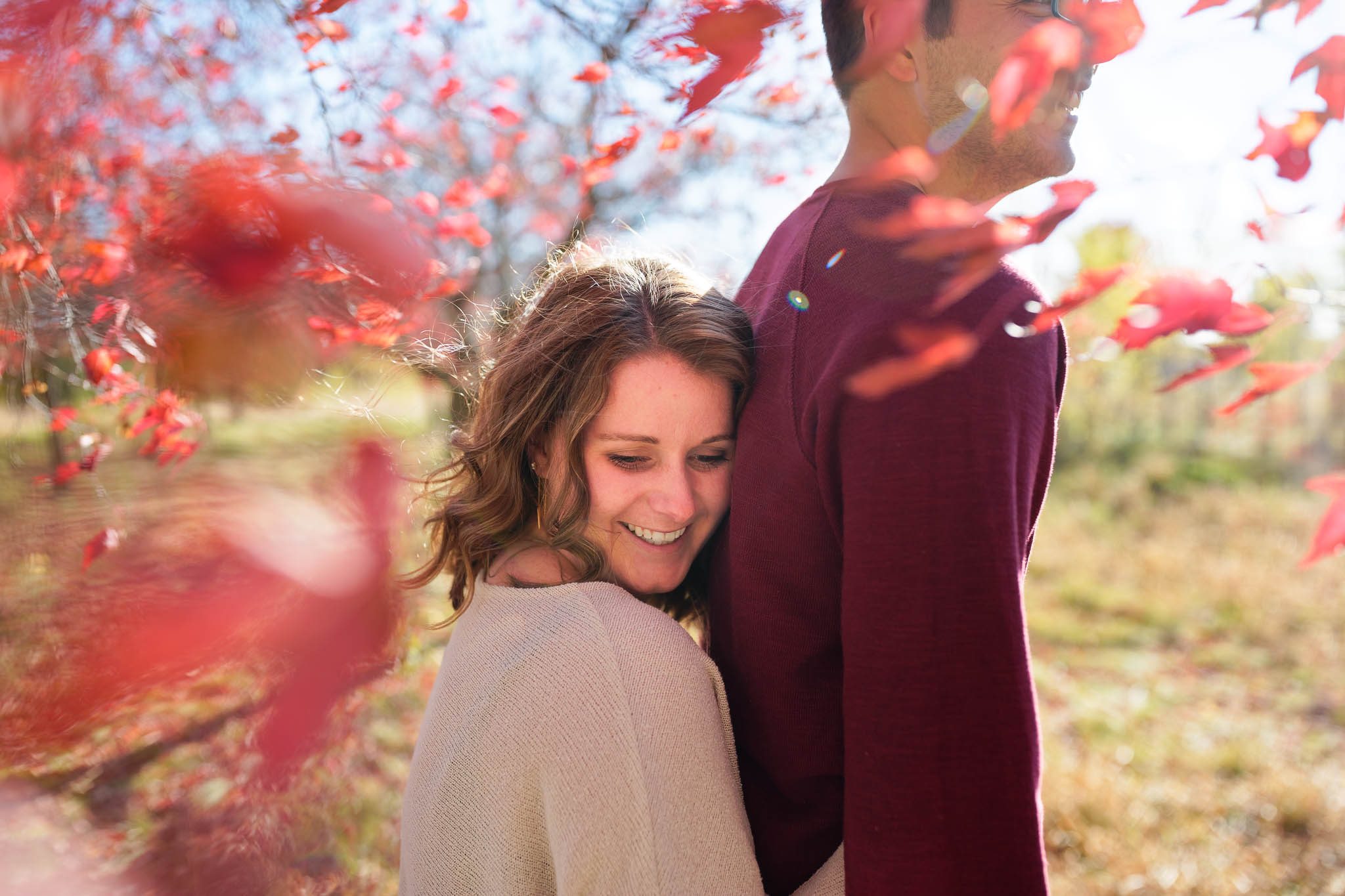 Engagement session photo at Woodside Park previously IBM Park Rochester-2