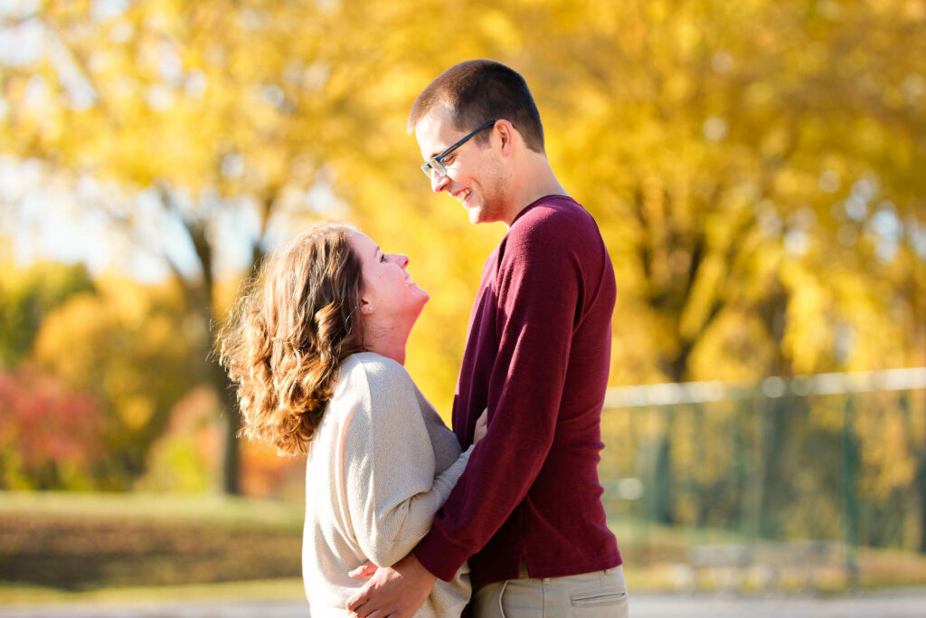 Full engagement session with yellow leaves, burungi and cream outfit-2