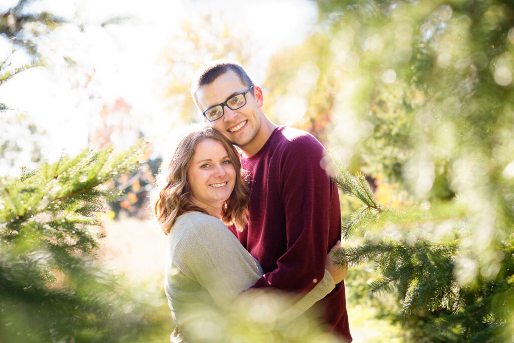 Portrait between the pine trees
