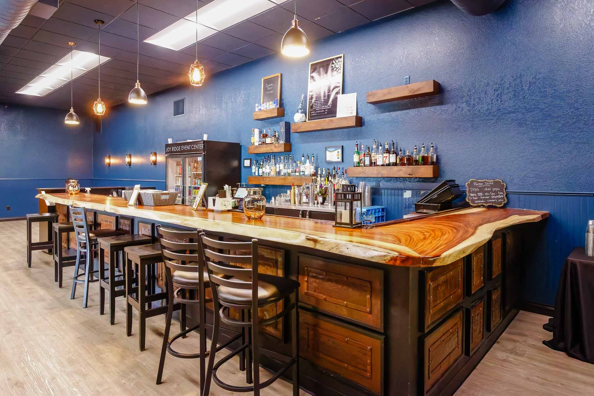joy ridge event center - blue bar