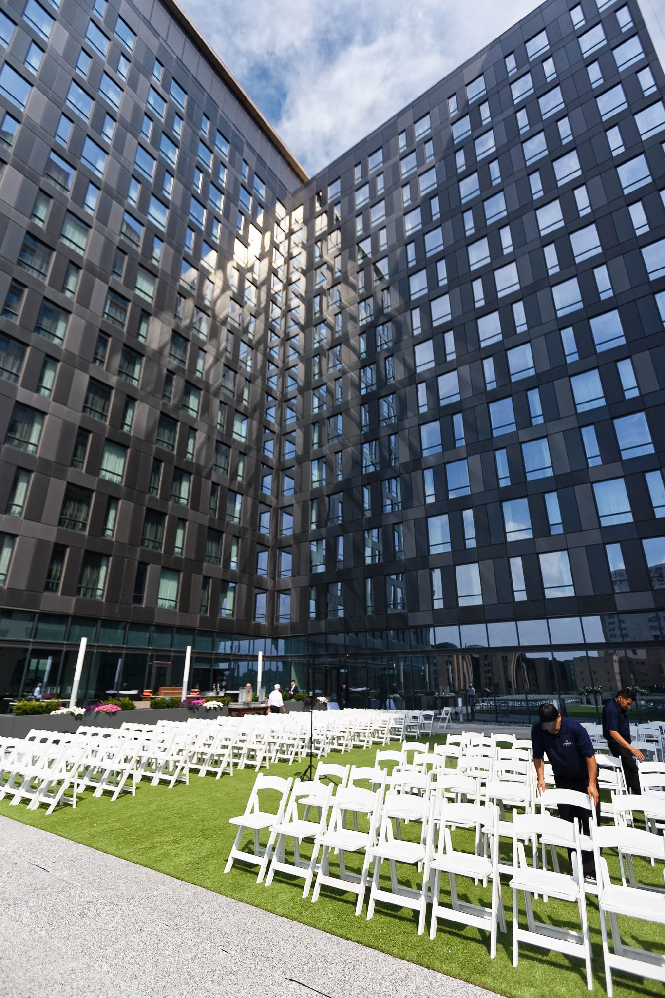 The Mother Alfred Moes Outdoor Terrace at J Powers Events at Hilton Rochester Mayo Clinic Area